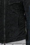 Boris Bidjan Saberi 24 autumn and winter horse leather jacket Spanish handmade TEJANA1.5-FMM20002-BLACK